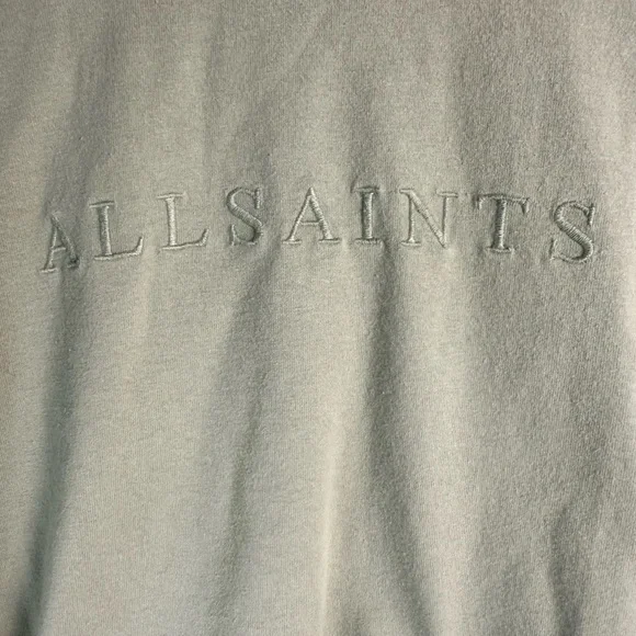 All Saints Olive Unisex Short Sleeve Tee - Picture 3 of 8